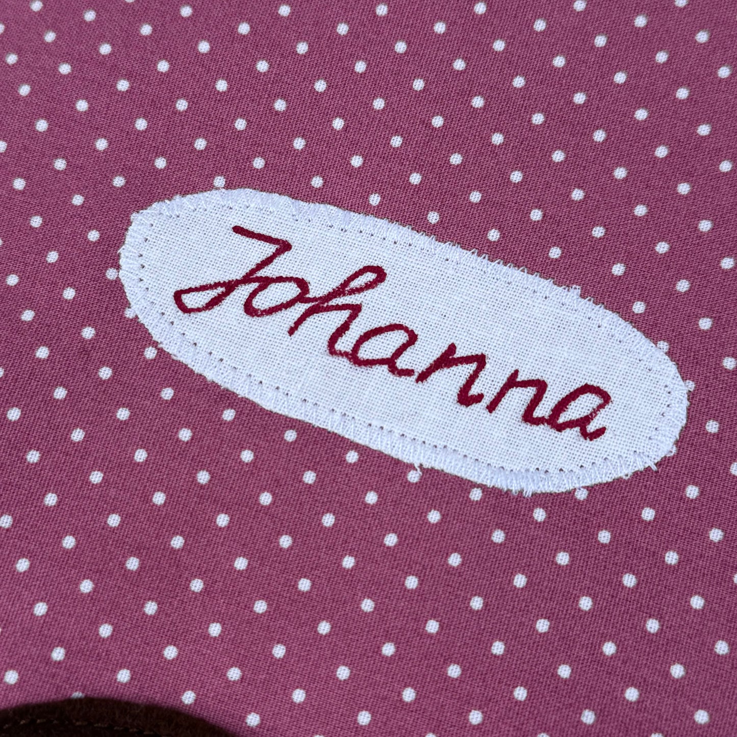 U-Heft Hülle Mädchen Altrosa personalisiert | Geschenk zur Geburt mit Namen
