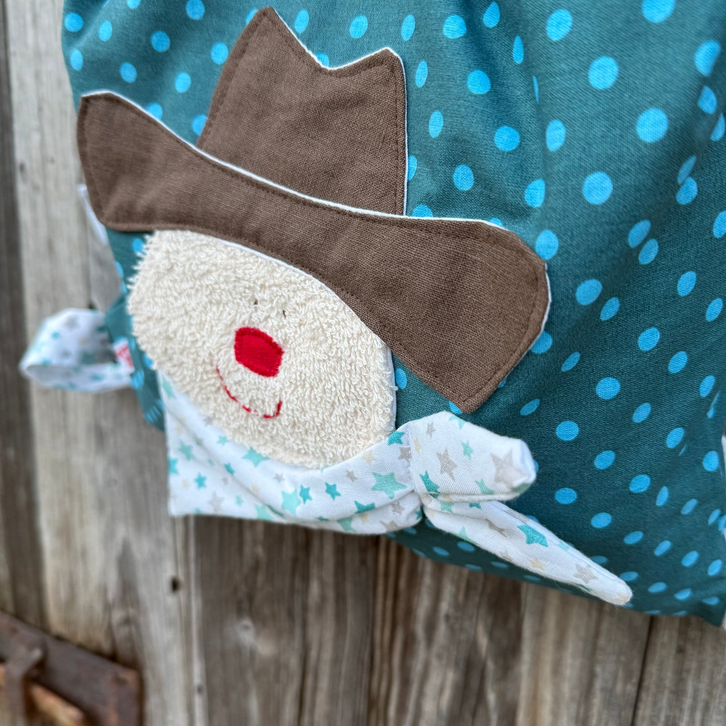 Kinderrucksack Cowboy-Handmade mit wasserabweisendem Innenfutter