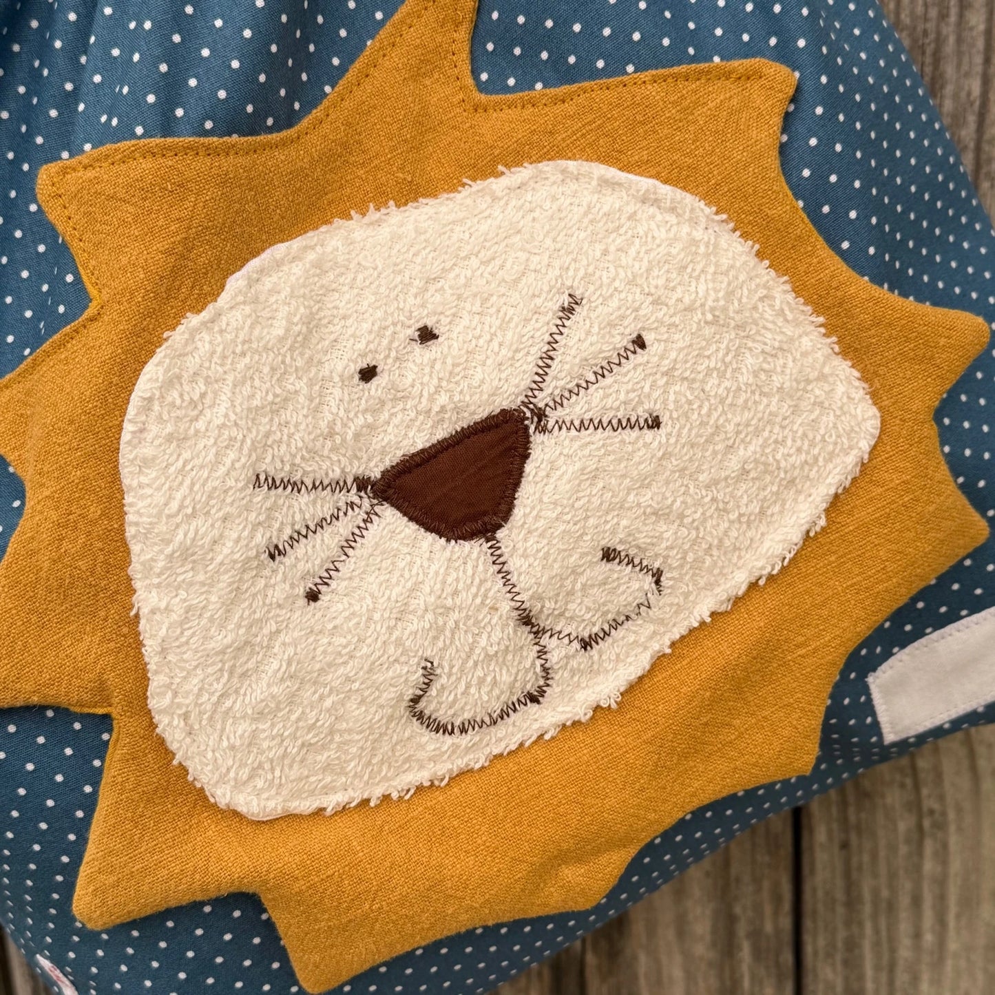 Wetbag „Löwe“ – personalisiert, handgemacht & wasserabweisend