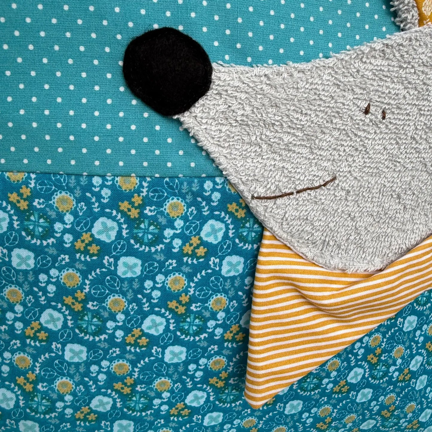 Personalisiertes Kissen „Maus“ – handgemacht mit Namen | Geschenk zur Geburt, Taufe & Geburtstag