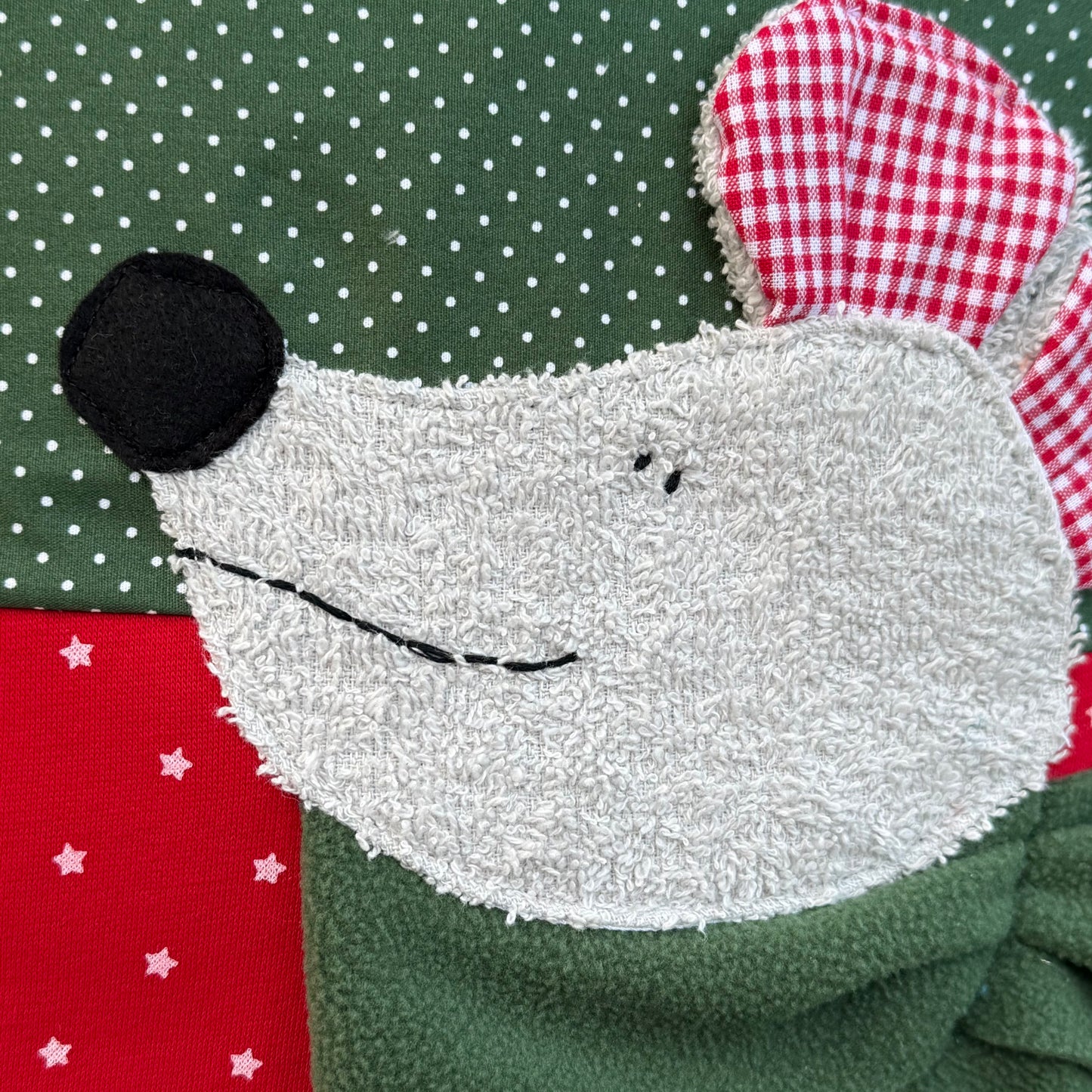 Kissen Maus personalisiert – Kinderkissen mit Namen, 40x40 cm