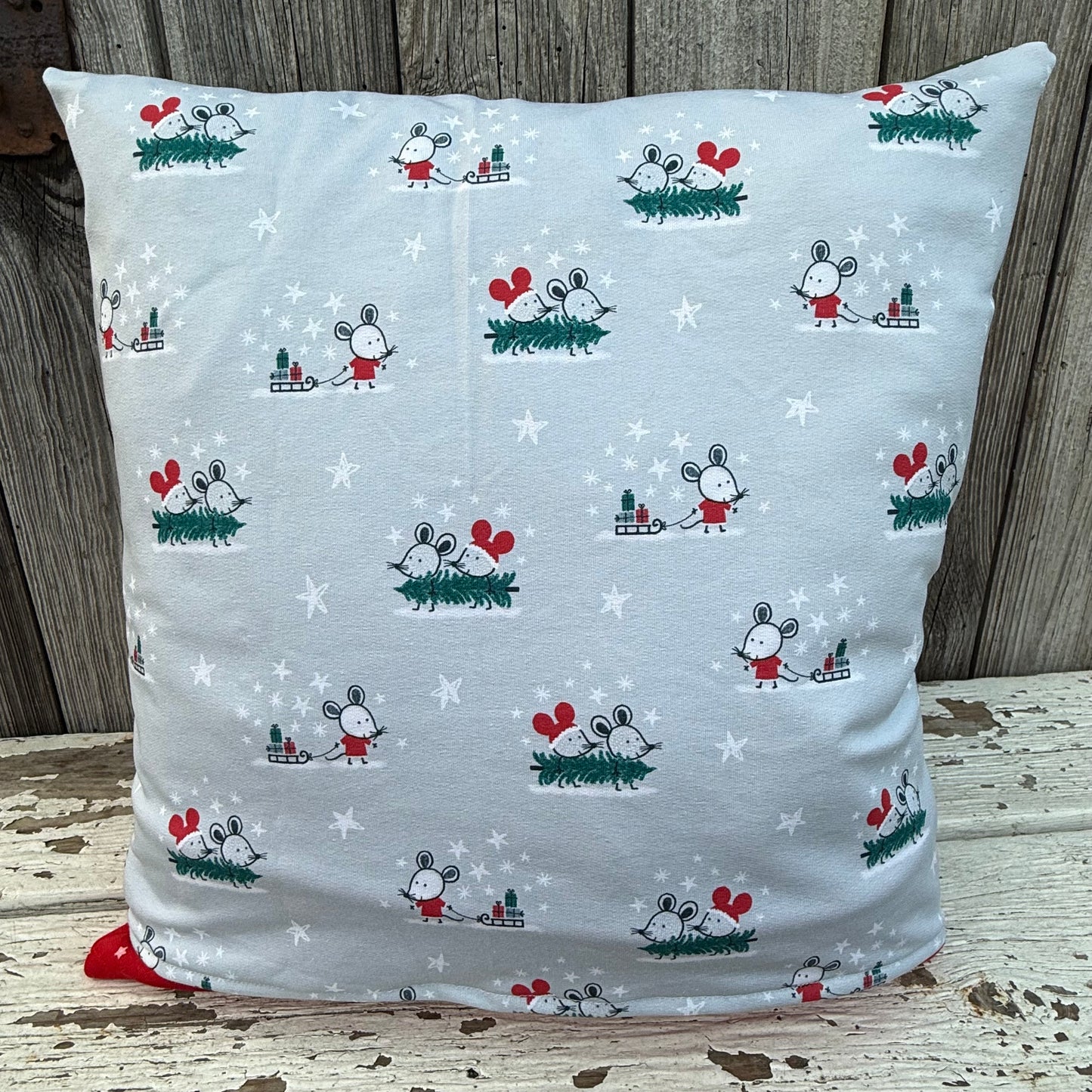 Kissen Maus personalisiert – Kinderkissen mit Namen, 40x40 cm