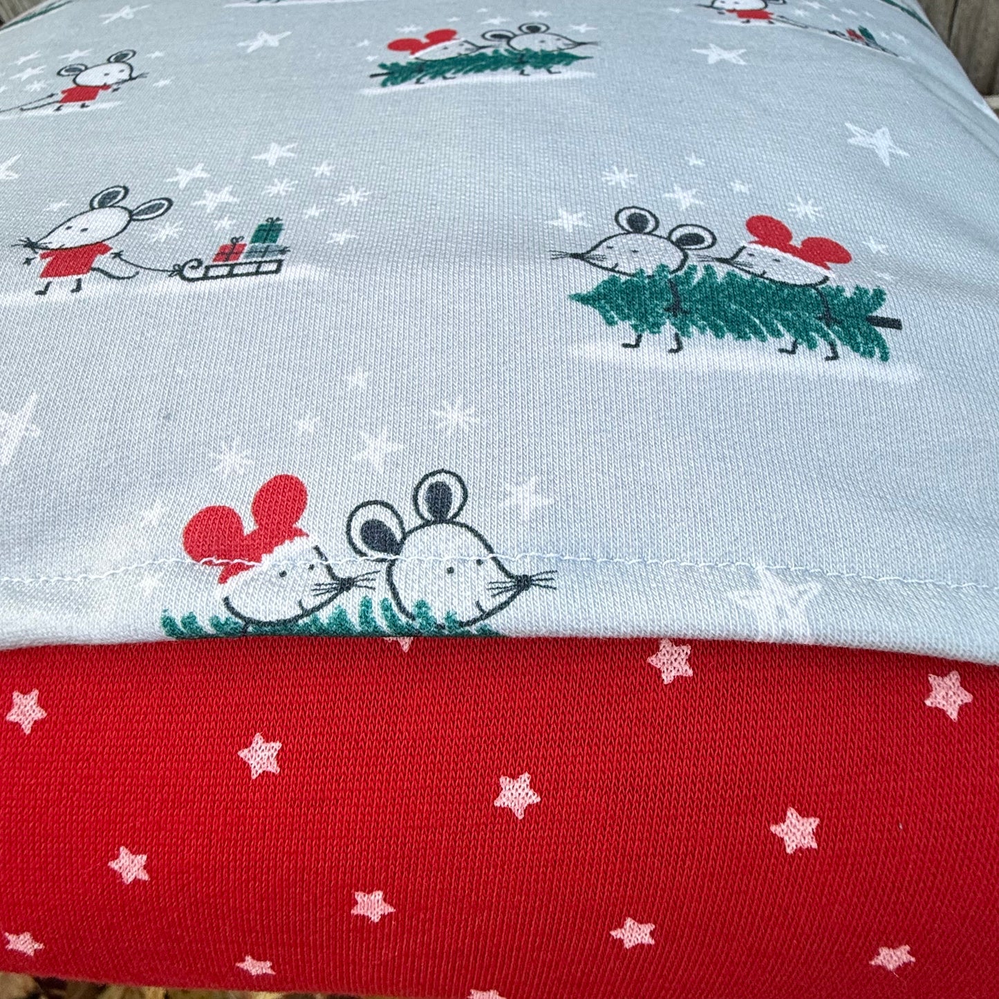 Kissen Maus personalisiert – Kinderkissen mit Namen, 40x40 cm