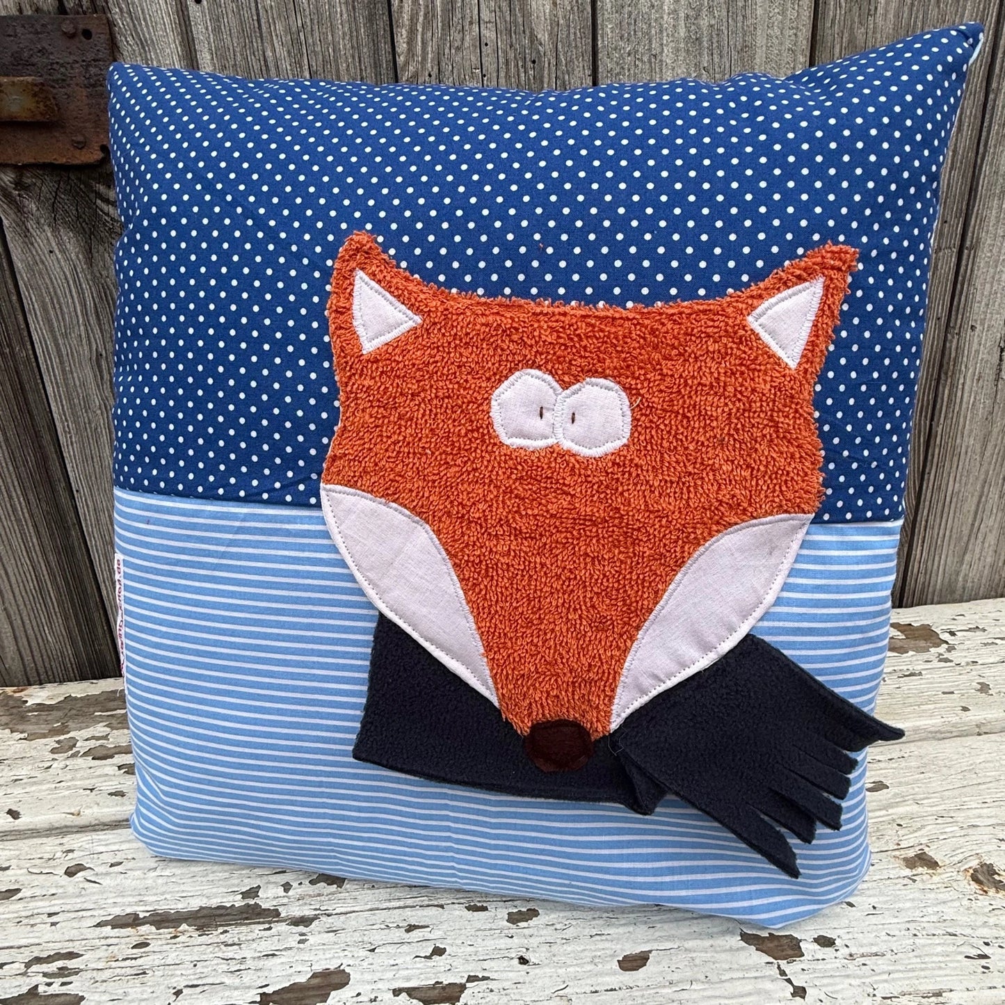 Kissen Fuchs personalisiert – Kinderkissen mit Namen, 40x40 cm