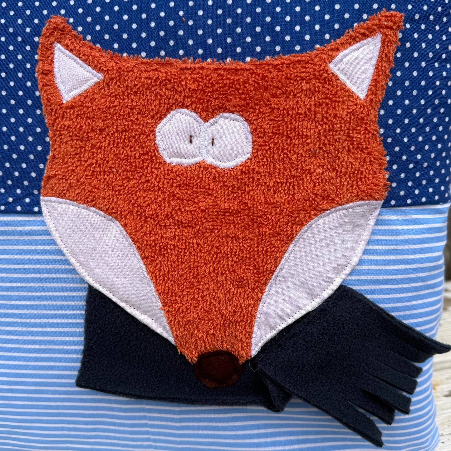 Kissen Fuchs personalisiert – Kinderkissen mit Namen, 40x40 cm