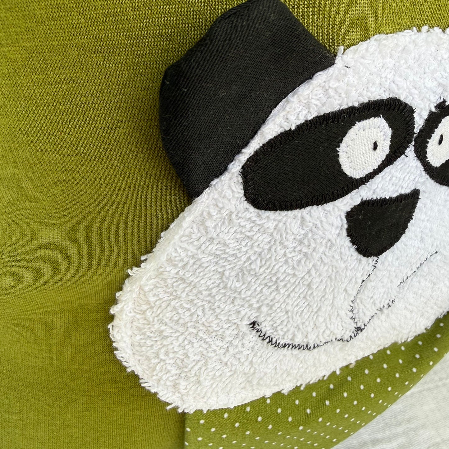 Reisekissen für Kinder Panda 30x30 – Handgemachtes Kuschelkissen