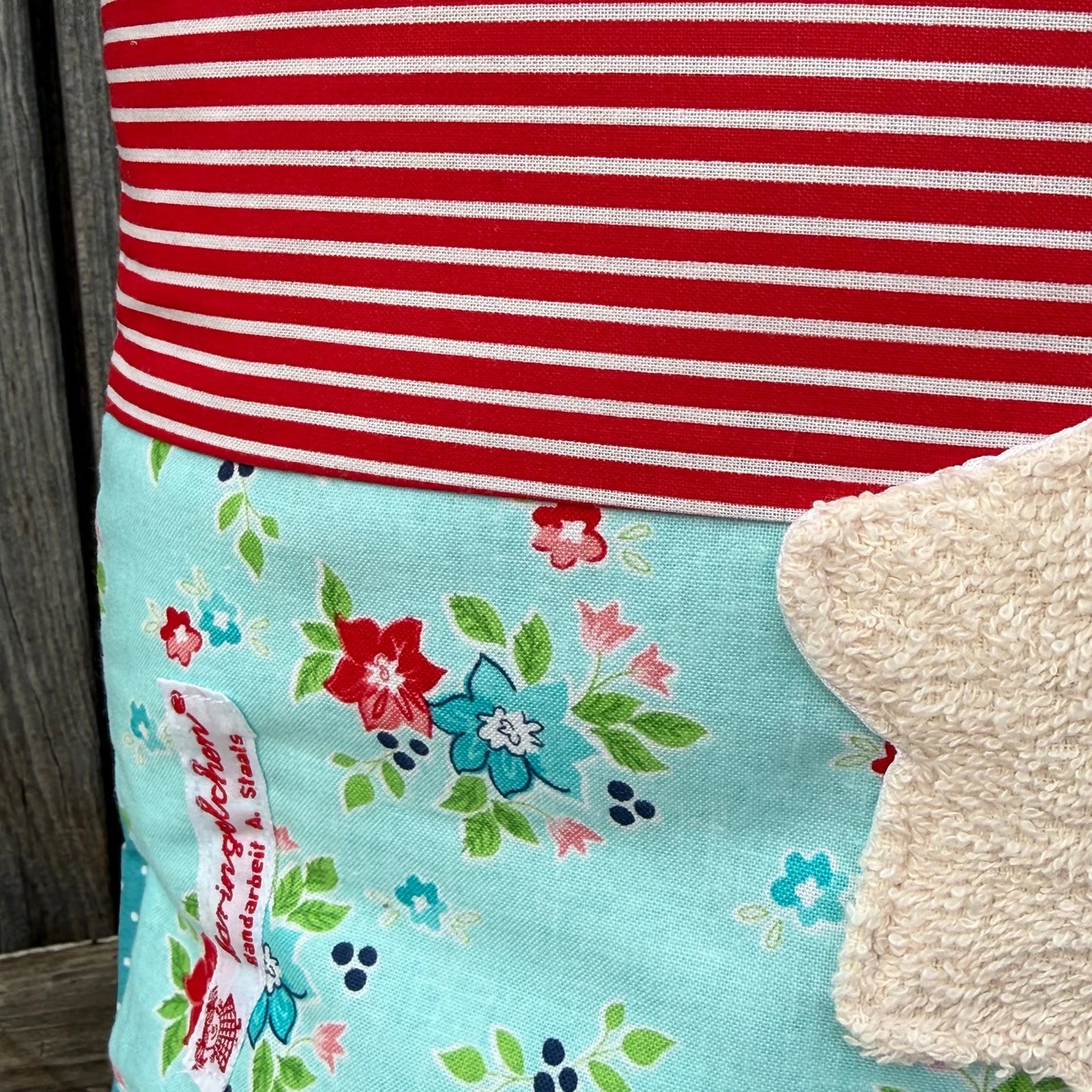 Kissen Schaf personalisiert mit Namen - handgemachtes Kissen zur Geburt