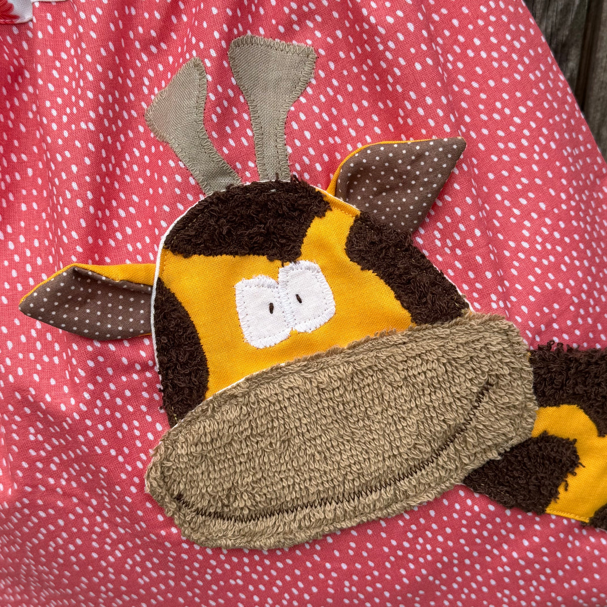Nasstasche Giraffe – personalisierbarer Wetbag für Stoffwindeln