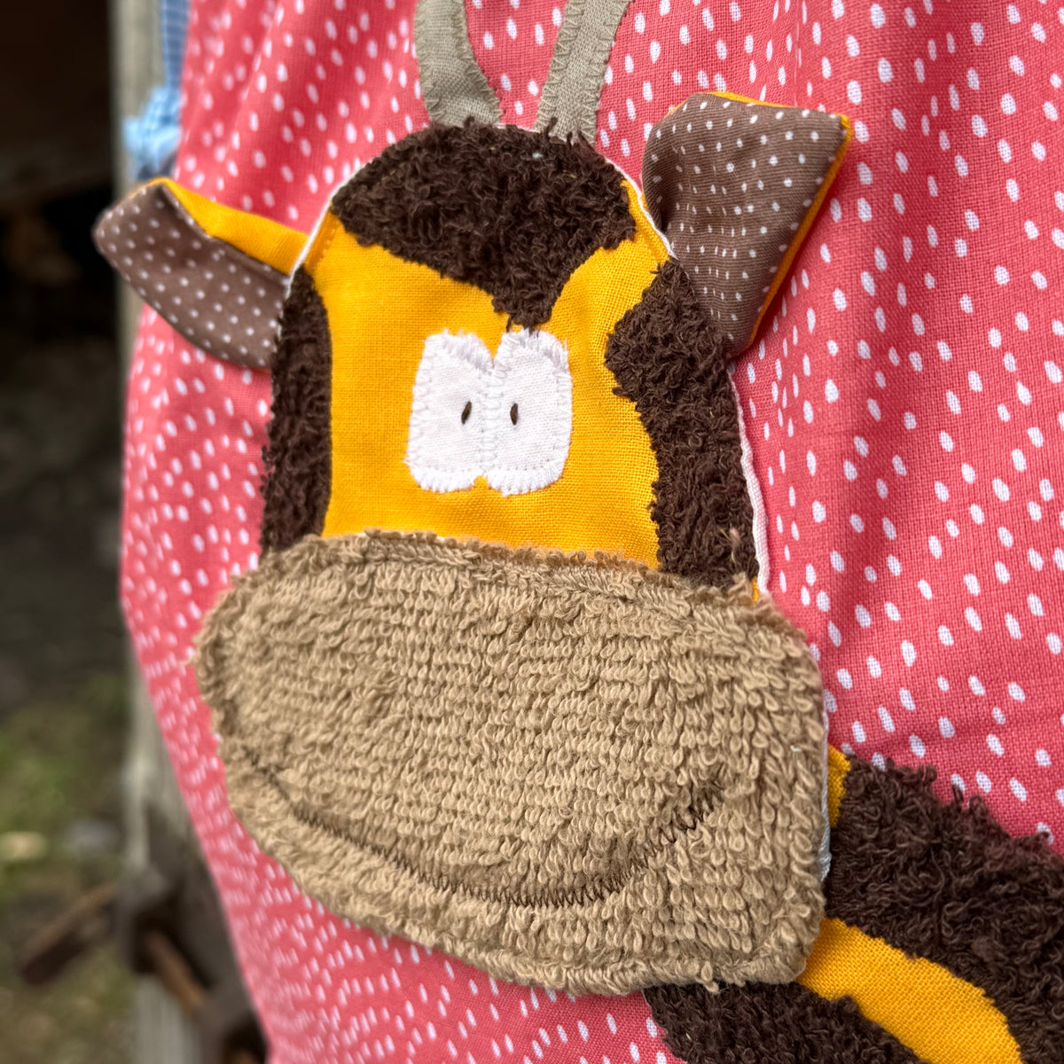 Nasstasche Giraffe – personalisierbarer Wetbag für Stoffwindeln