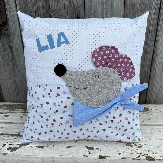 Kissen Maus, Kuschelkissen mit Namen, Kissen Maus Motiv