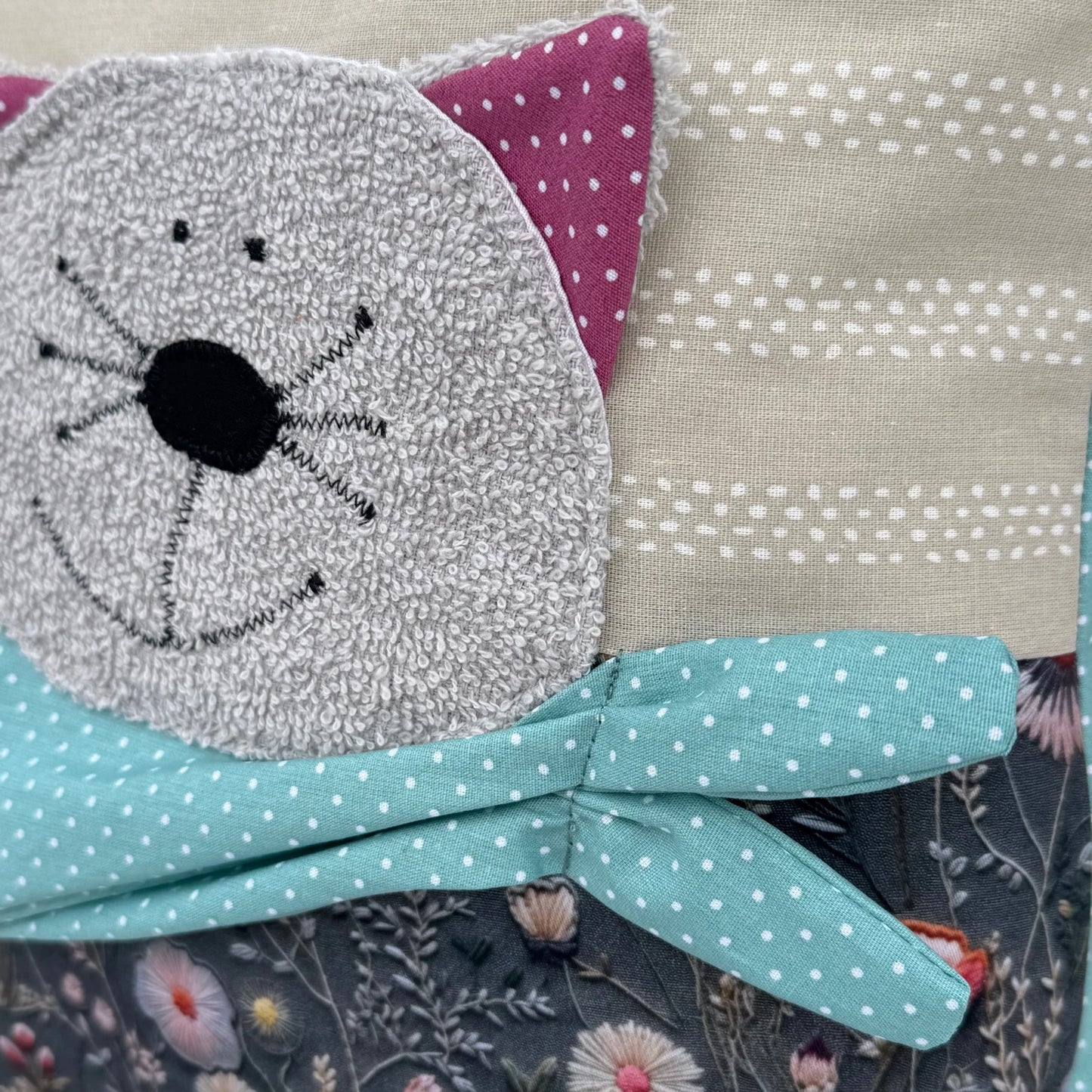 Kissen Katze personalisiert | Kinderkissen mit Namen zur Geburt