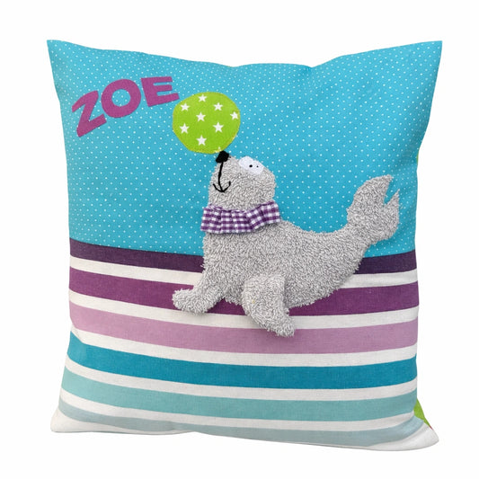 Kissen Seehund personalisiert