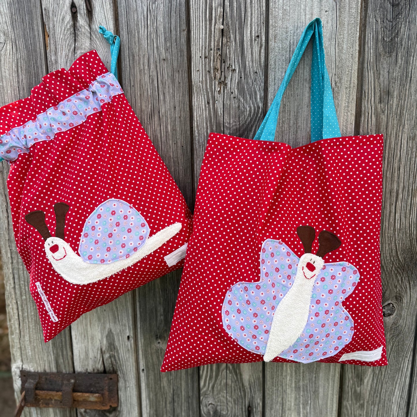 KitaSet mit Wetbag & Garderobenbeutel – handgemachtes Geschenk zum Kindergartenstart