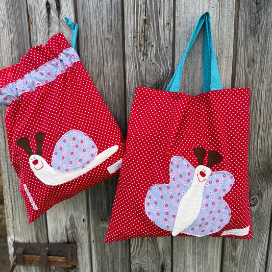 KitaSet mit Wetbag & Garderobenbeutel – handgemachtes Geschenk zum Kindergartenstart