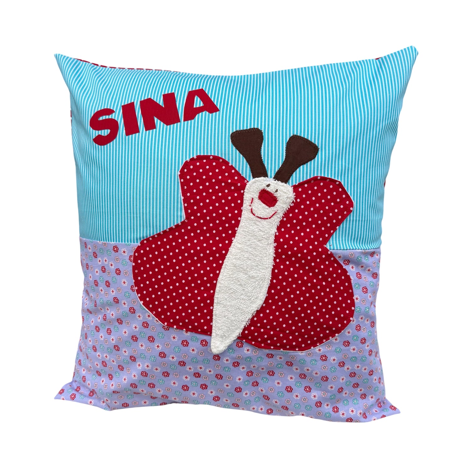 Personalisiertes Kissen Schmetterling mit Namen – Geschenkidee zum 1. Geburtstag