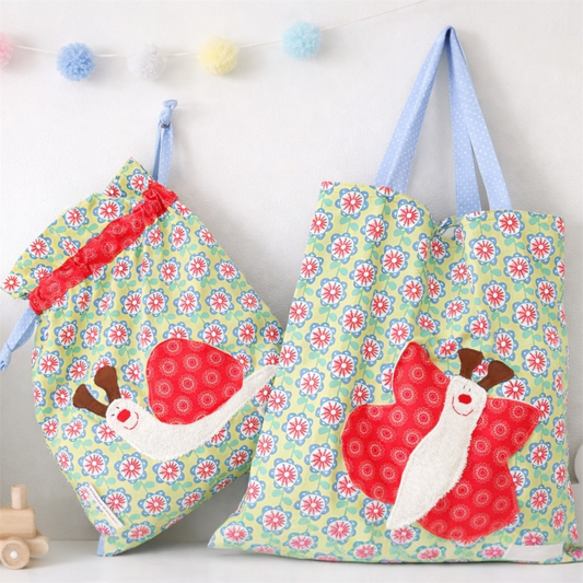 KitaSet personalisiert – Kindertasche Set mit Wetbag & Garderobenbeutel | Geschenk Kindergartenstart
