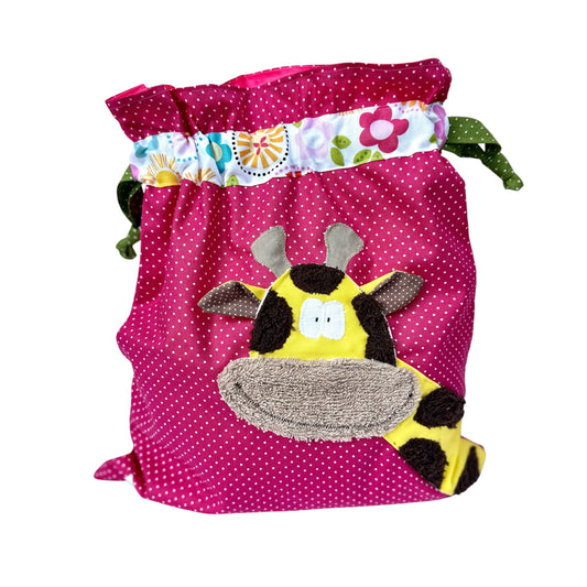 Wetbag Pink mit Giraffe – Nasstasche für Kindergarten & unterwegs