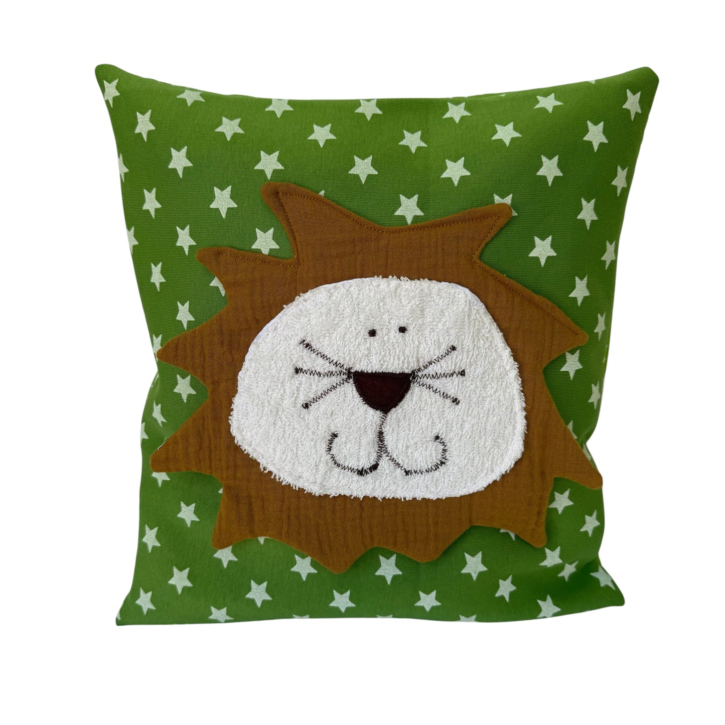 Reisekissen Löwe für Kinder 30x30 cm – Kuschelkissen für Auto, Urlaub & Kinderwagen