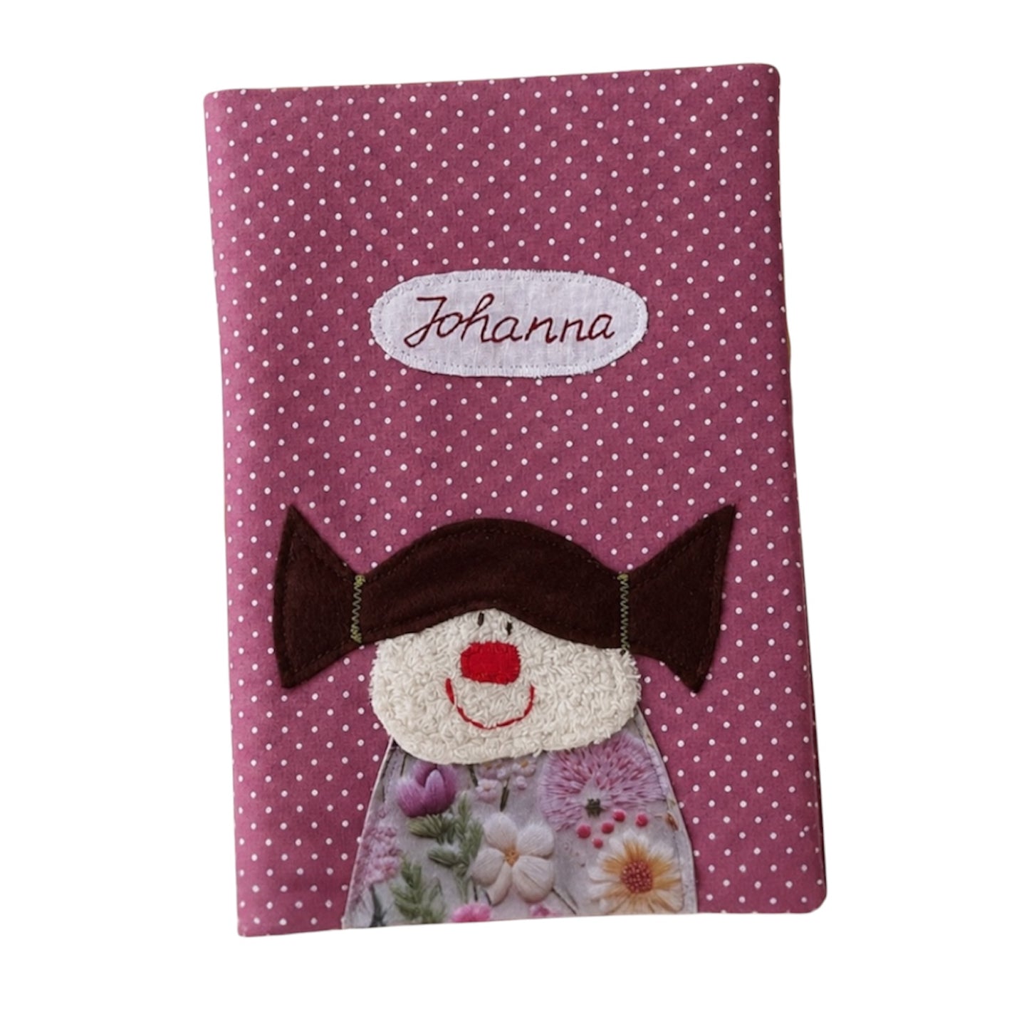 U-Heft Hülle Mädchen Altrosa personalisiert | Geschenk zur Geburt mit Namen