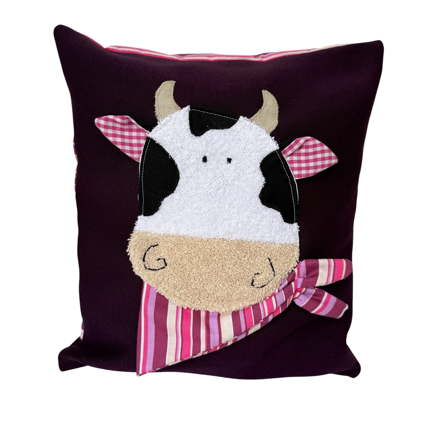 Reisekissen für Mädchen | KINDERKISSEN Kuh | Kleine Kissen 30x30
