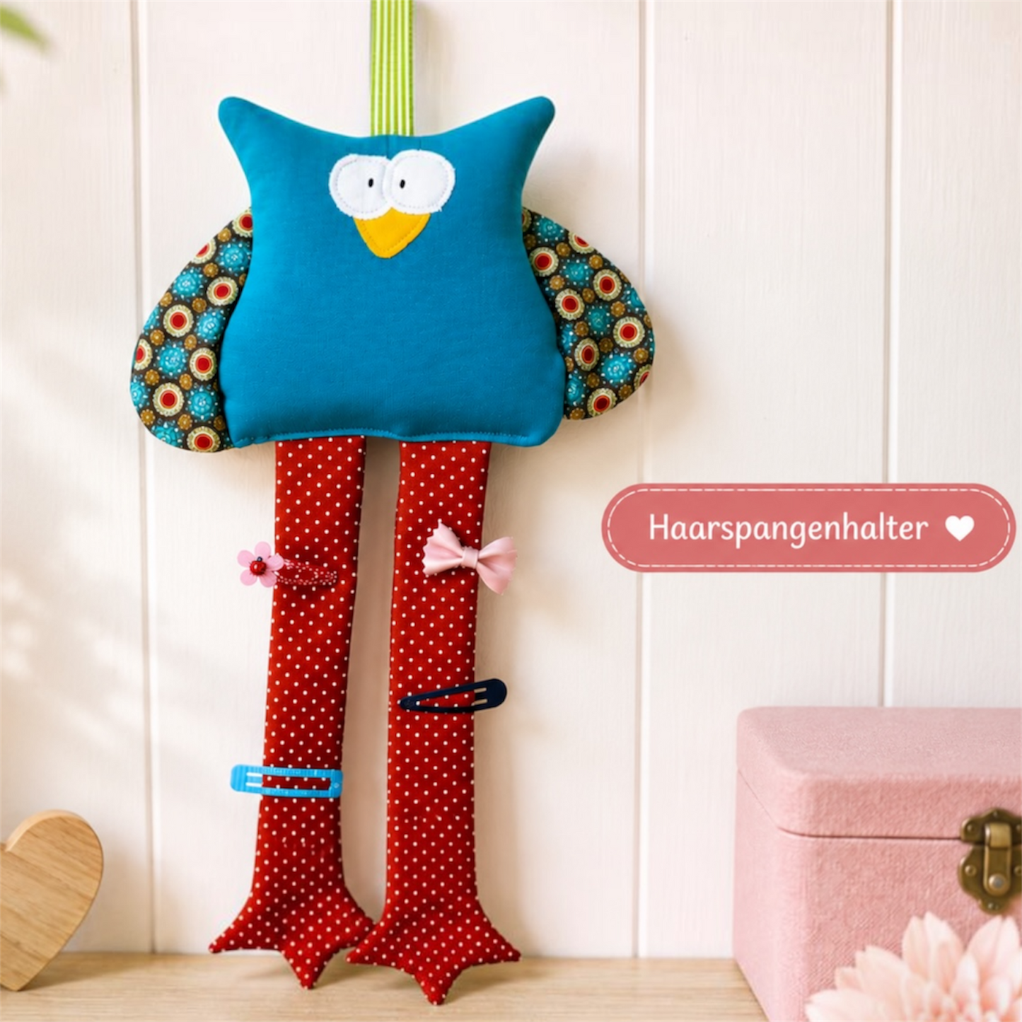 Haarspangenhalter Eule – Handmade & dekorativ für Kinderzimmer